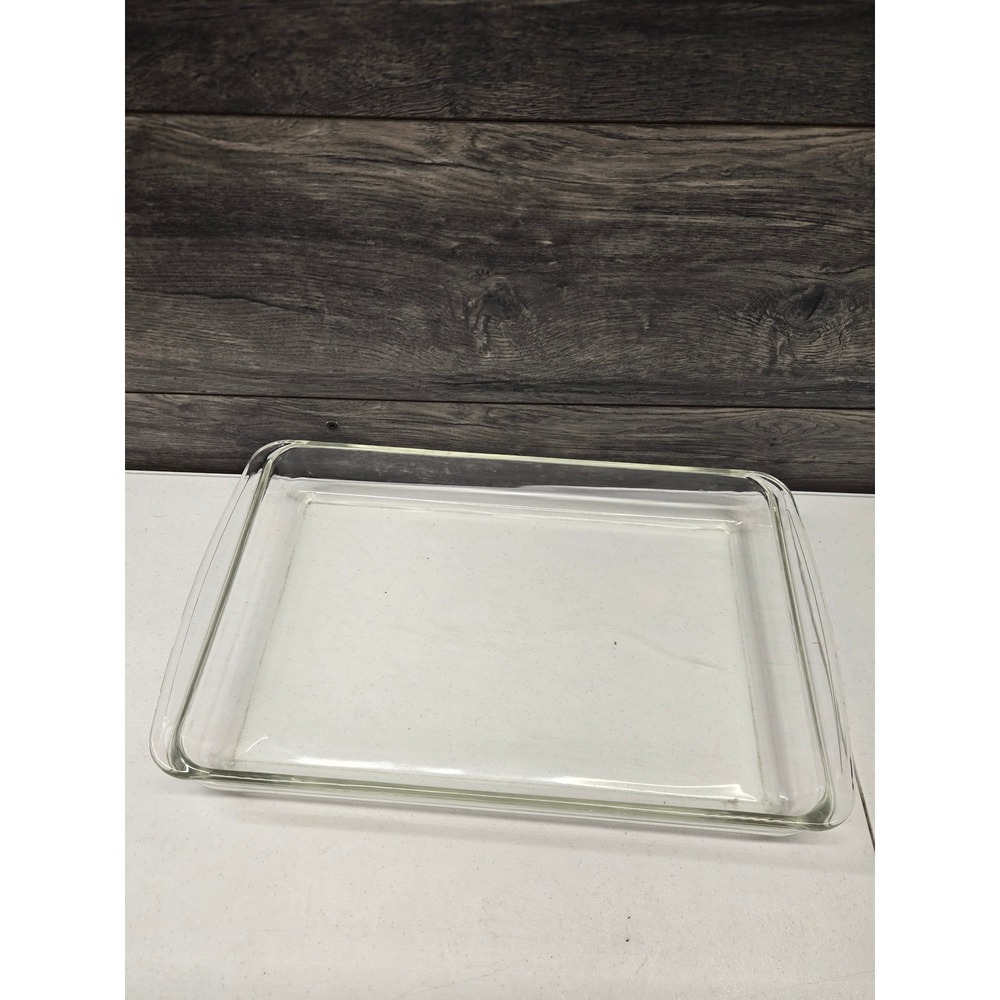 Vintage‎ Pyrex 233 Clear Glass 3 Quart Rectangular Baking Dish Casserole Pan USA